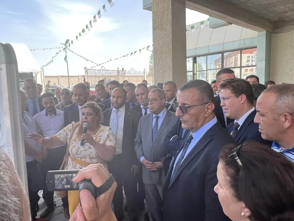 زيارة السيد الوزير علي عون إلى ملحقة قسنطينة